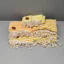 Gold CASE Turkish Beach Towel Set of 5  100% Cotton Turkish Beach Towels Bulk 71 x 40''  MYRA Oversized, Quick Dry & Sand Free Beach Towel  Lightweight Towels Set in Yellow