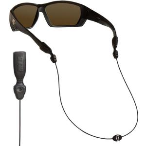 Chums Orbiter Eyewear Retainer - Lightweight Stainless Steel Cable Glasses Strap (Black)
