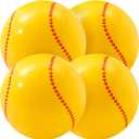 Poen 27 Inch Inflatable Softball Beach Ball for Summer Beach Game Swimming Pool Large PVC Softball Toys Party Favors for Boys Girls Adults Water Sand Game Accessory