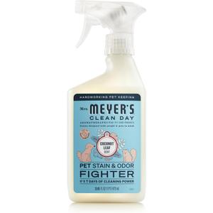 Mrs. MEYER'S CLEAN DAY Pet Stain & Odor Fighter, Coconut Leaf Scent, 16oz
