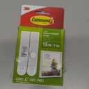 Command Large Picture Hanging Strips, Damage-Free Hanging Picture Hangers, No Tools Wall Hanging Strips for Christmas Decorations, 4 White Adhesive Strip Pairs