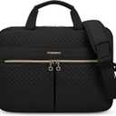 BAGSMART Laptop Bag, 15.6 Inch Briefcase for Women Large Laptop Case Computer Bag Office Travel Business, Black