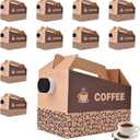 10 Pack 96 oz Disposable Coffee Dispensers, Coffee Box with Handle, easy to carry,suitable for storing hot and cold drinks, coffee boxes for catering, suitable for catering services, offices.