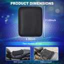 Motorcycle Gel Seat Cushion, 3D Honeycomb Shock-Absorbing, Hollow and Breathable, Hel Material is Compressive, Non-Breaking, Non-Hardening, Soft and Comfortable (Small Rectangular Style)