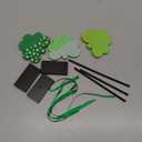 3 Pieces St. Patrick's Day Tiered Tray Decor, St. Patrick's Table Decor Shamrock Wooden Set, Irish-Themed Shamrock Decor, Green Lucky Shamrocks for Home Decor (Light Green)