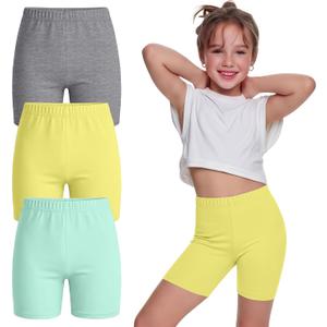 3 Pack Girls Bike Shorts 5-14 Years