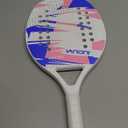 Beach Tennis Paddle Beach Tennis Racket Carbon Fiber with EVA Memory Foam Core Tennis Paddles (9100-black)