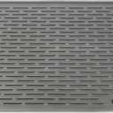 HOTPOP XXL Inches Gray Silicone Dish Drying Mat and Large Trivet - Dishwasher Safe, Heat Resistant, Eco-conscious - Ideal Drip Tray, Mini Fridge Mat, Dish Drainer, Mini Fridge Accessories (24"x18")