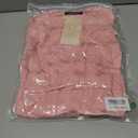 dowerme Women's Casual Dresses 2025 Fall Fashion Long Sleeve Button Up Floral Print Belted Tiered Boho Maxi Party Dress (Pink, XL)