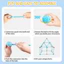 BZseed Fort Building Kit for Kids DIY Play Tent & STEM Construction Toys Ultimate Indoor/Outdoor Fort Building Activities for Boys & Girls Ages 4-15 Educational Creative Toy Birthday & Festival Gift