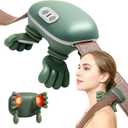 N7 Bionic Neck and Shoulder Massager, Heated Real-Hand Massagers with Fingers for Back Muscle Pain Relief, Portable & Lightweight Design