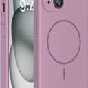 Miracase Compatible with iPhone 15 Case, [Soft Anti-Scratch Microfiber Lining], Liquid Silicone Case Gel Rubber Shockproof Drop Protection Phone Case for iPhone 15, Blackcurrant