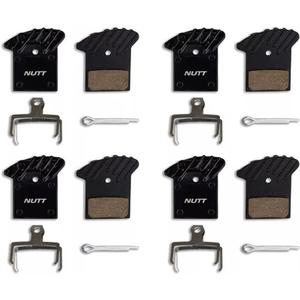 Bicycle Hydraulic 4 Pairs Disc Brake Pad Semi Metal Resin Heat Dissipation Scooter for Nutt Oil Avid Bd1 Bd3 E9