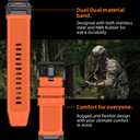 Special Forces Ultra Bands 22mm Designed for Garmin Fenix 8 47MM/Fenix 5/Fenix 6/Fenix 7 Band,Quick Release Durable NBR Rubber Watch Band for Fenix 5 Plus/Fenix 6 Pro/Fenix 7 Pro/Forerunner 935