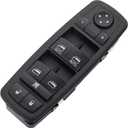 3+9 PINS.Driver Side Power Window Switch Fits for 2013-2015 Ram 1500 2500 3500 4500/5500,2013-2015 Ram C/V, 12-16 Dodge Grand Caravan, 12-15 Chrysler Town & Country|Replace OE #68110866AB