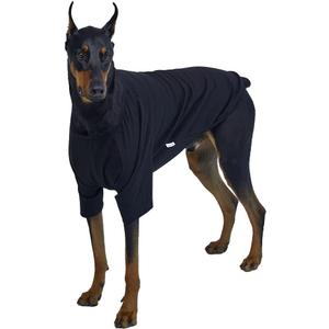 Dog Shirt for Small Dogs Plain T-Shirts Soft Breathable Dog Cotton Shirt pet Clothes (X-Large, Black)