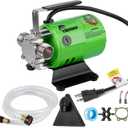 TIGEROAR Water Transfer Pump 115V Water Pump 330 GPH Utility Portable Electric with 6 ft. Suction Hose 0.1HP Rain Barrel Pump for Transferring from Ponds, Pools, Aquariums, Hot Tubs Green