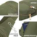 2 x VOROLO Large Sling Bag,Crossbody Bags For Women and Men with Ajustable Strap Trendy Sling Khaki Green