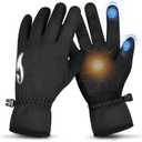 ATERCEL Gloves for Women Cold Weather, Winter Gloves Men,Touch Screen Warm Waterproof Glove for Cycling, Running, Driving (Black, M)