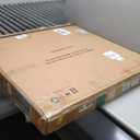 XGGJWW 36 Inch Large Round Solid Wood Wall Mirror - Rustic Farmhouse Dark Brown Wooden Circle Mirror for Bathroom, Living Room, Entryway & Wall Decor