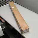 No Drill Cordless Bamboo Roman Shades, Light Filtering Woven Natural Bamboo Window Covering, Easy Install Roman Style Shade, for Window Size 34" W  64" H - Off White