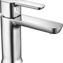 Delta Modern Chrome Bathroom Faucet 1 Hole, Single Hole Bathroom Sink Faucet for Vanity, Push-Pop Drain Assembly, Chrome 581LF-PP