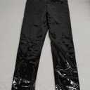 Women Mirror Faux Patent Leather Leggings Wet Look Reflective Shiny Stretch Tighten Pants High Waist Slim (Small, Black)