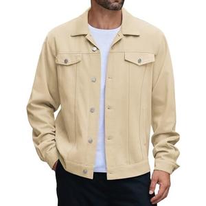 COOFANDY Men's Cotton Denim Jacket Lightweight Trucker Western Jackets Casual Fashion Jean Coat M