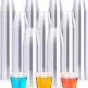 2 OZ 500 Pack Plastic Shot Glasses, Disposable Cups, Wine Tasting Cups, Small Plastic Tumbler for Whiskey, Wine Tasting, Food Samples, Perfect for Halloween, Thanksgiving, Christmas Party