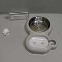 Dog Bowls, Cat Food and Water Bowl Set with Water Dispenser and Stainless Steel Bowl for Cats and Small Dogs - Grey