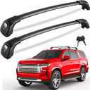 KINGGERI Lockable 330lbs Roof Rack Cross Bars Compatible with 2021 2022 2023 2024 2025 Chevy Tahoe & Chevrolet Suburban & GMC Yukon XL & Cadillac Escalade ESV, Heavy Duty Rooftop Aluminum Crossbar