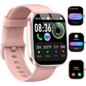 Smart Watch with AI ChatGPT built-in (Answer/Make Call), 1.91" Smartwatch for Men Women, 110+ Fitness Activity Tracker, Calories/Heart Rate/Sleep Monitor, IP68 Waterproof Step Counter for Android iOS