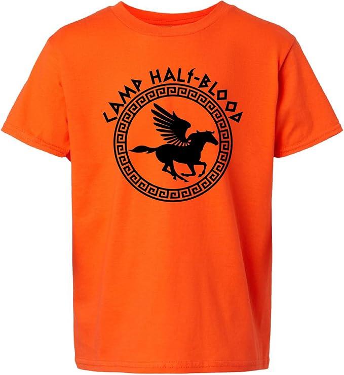 Youth Size Camp Half Blood T-Shirts, Orange, Medium