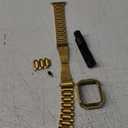 BINLUN Compatible with Apple Watch Band 49mm 46mm 45mm 44mm 42mm 41mm 40mm 38mm Stainless Steel Metal Watch Strap with TPU Watch Case Compatible with iWatch Series Ultra/10/9/8/7/SE2/SE/6/5/4/3/2/1