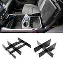 Jaronx Lower Center Console Organizer For 2019-2025 Dodge RAM 1500 and 2019-2025 RAM 2500/3500,Front Center Divider+ Rear Lower Divider (NOT for Classic, Longhorn, Limited, TRX)