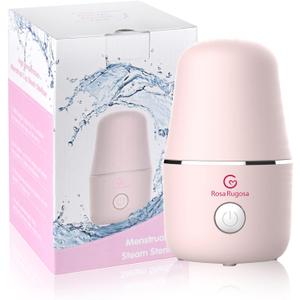ROSA RUGOSA Menstrual Cup Sterilizer, Steamer Cleaner 3-in-1 for Cleans, Dries, and Stores Your Period Cup- Auto Shut-Off- Leak-Free - Eliminates up to 99.9%