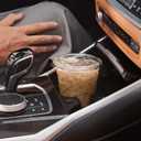 16 oz. Clear Cups with Strawless Sip-Lids, PET Crystal Clear Disposable 16oz Plastic Coffee Cups with Lids [50 Sets]