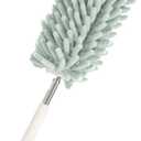5 Pcs Telescopic Duster, Effortless Dusting, Flexible Design, Comfortable Grip, Stainless Steel Material, SpaceSaving, with Detachable Head, for HardtoReach Areas