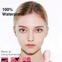 NgraCoola CLIE Facial Cleansing Brush, Waterproof and Rechargeable Electric Face Scrubber for Men & Women, Exfoliating, Massaging, and Cleansing - Pink