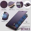 Wallet Case for Samsung Galaxy S26 Ultra Compatible with Magsafe, 2-in-1 PU Leather Flip RFID Blocking Card Holder Stand Shockproof Magnetic Detachable Cover for Galaxy S26 Ultra, Purple