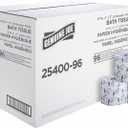 Genuine Joe 2-Ply Standard Bath Tissue Rolls - 2 Ply - 400 Sheets/Roll - 96 / Carton - 3.15" x 4" - White