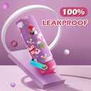 Kids Insulated Water Bottle with Straw 18oz - 18/8 Stainless Steel Toddler Water Bottle for School Travel Boys Girls (Fairy)