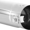 Pack of 2 Exhaust tips - to Fit 1.5 to 2 Inch Exhaust Tail Pipe Diameter- Stainless Steel to give Chrome Effect - Car Muffler Tips