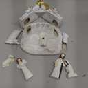 Nativity Set Indoor Nativity Scene with Manger, Christmas Nativity Sets & Figures with LED Lights, Christmas Decorations Indoor for Home Display