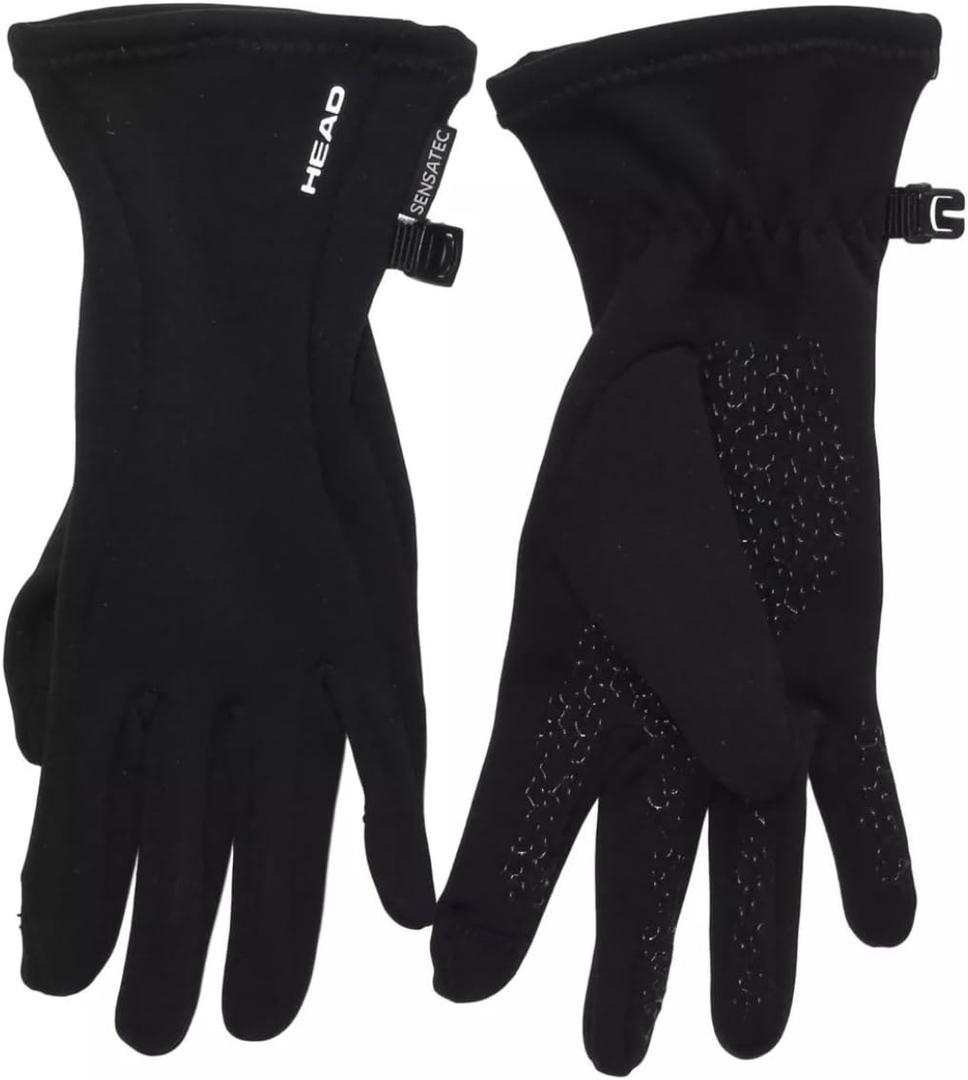 HEAD Womens Touchscreen Running Gloves (Black, Meduim)