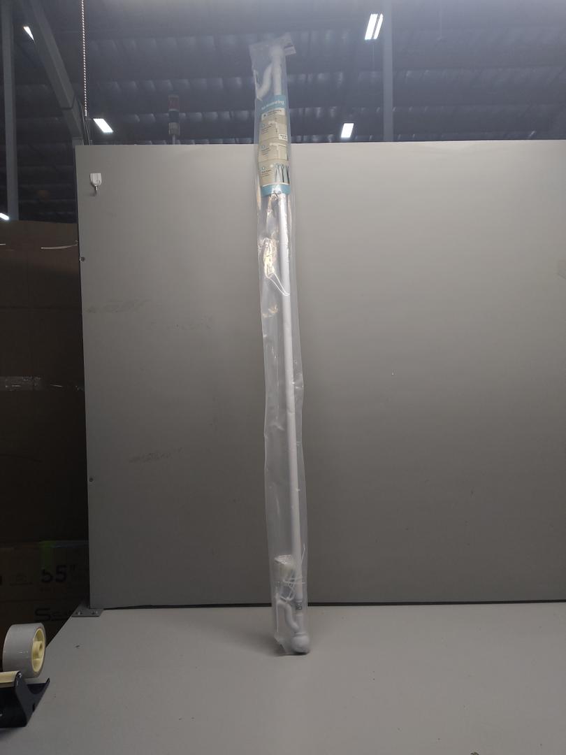 Smart Rods Easy Install Cafe Curtain Rod, Ball Finial 48-120in