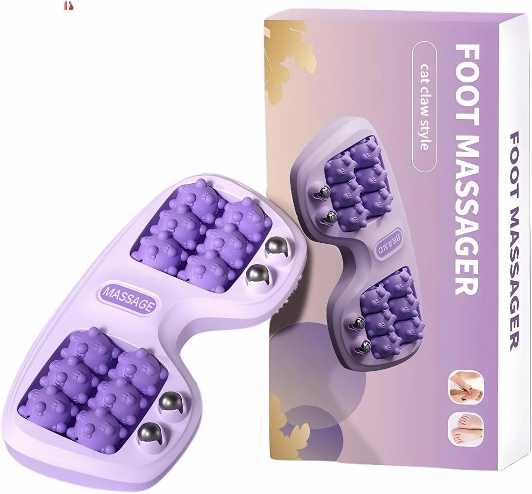 Foot Roller Massage for Plantar Fasciitis, Portable Feet Roller Therapy for Circulation and Pain Relief, Reflexology and Deep Tissue Muscle Tool