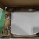 Bemis 1500EC Durable Wood Toilet Seat with Easy Clean Hinges, Made in USA, Elongated, Ice Grey