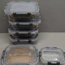 [10-Pack] Glass Meal Prep Containers with Lids, MCIRCO Food Storage Containers with Snap Locking Lids, Airtight Lunch Containers, Microwave, Oven, Freezer and Dishwasher
