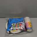 Dog Paw Birthday Party Supplies, 97 PCS Colorful Dog Bones Paw Party Decorations Favors, Includes Dog Bones Tablecloth, Disposable Paper Plates, Forks, Napkins and Paper Cups, Serves 16 Guests